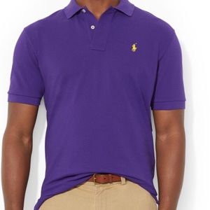 Purple official Ralph Lauren mesh polo